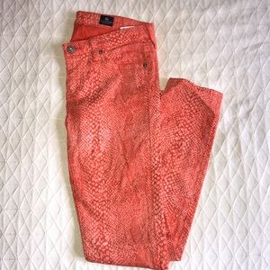 patterned AG jeans